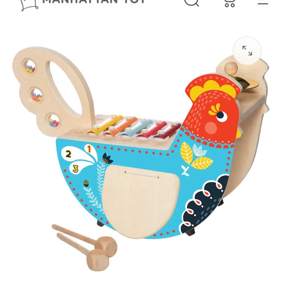NIB Manhattan Toy Company Rocking Musical Chicken - Picture 5 of 6